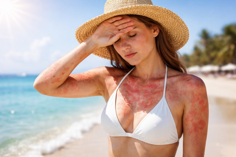 Аллергия на солнце: как распознать фотодерматоз и что делать