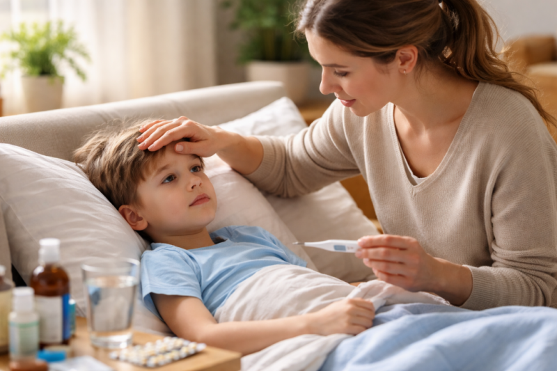 Как снизить температуру у ребенка: что делать дома и когда обращаться к врачу