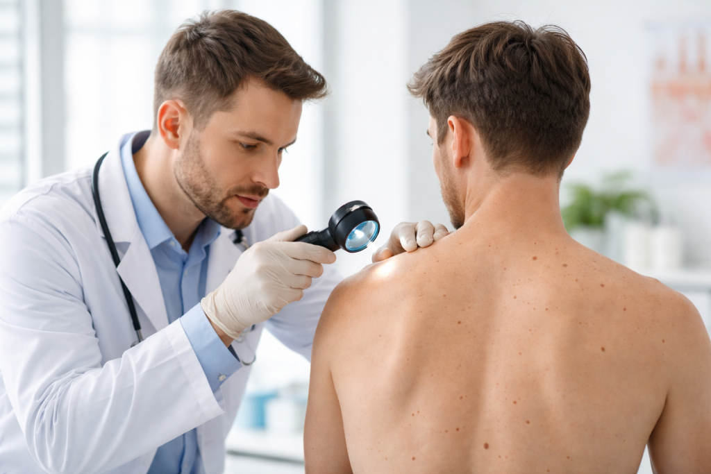 дерматолог врач осмотр кожи.png